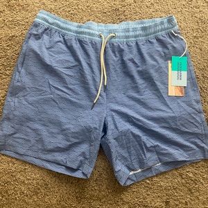 Fair Harbor Men’s Blue Waves Bayberry Swim Trunk 3XL